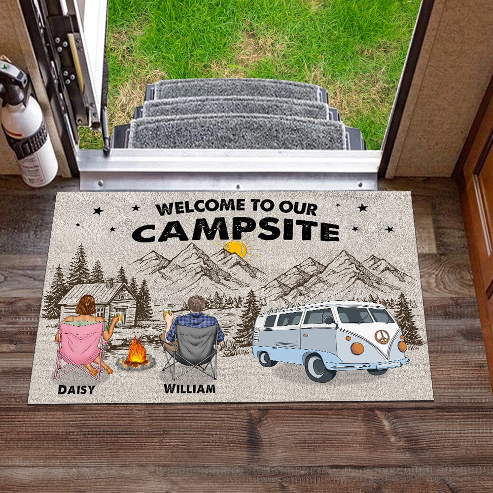 Welcome To Our Campsite Camping Doormat K228 889639 - Image 3