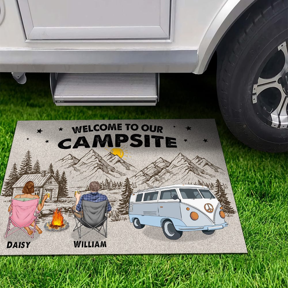 Welcome To Our Campsite Camping Doormat K228 889639 - Image 4