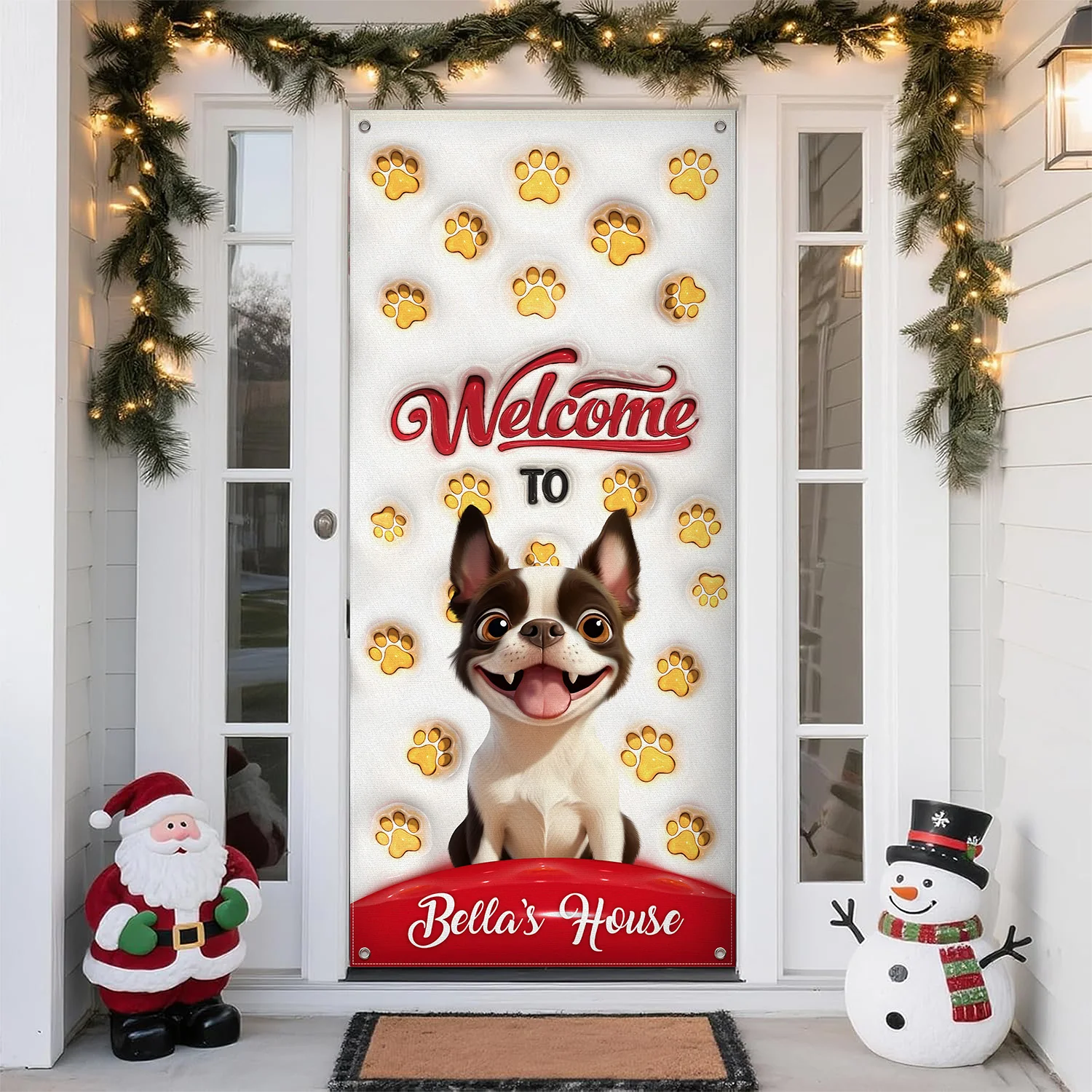 Welcome To Our House Door Cover For Dog Lover TH10 896507 - Image 10