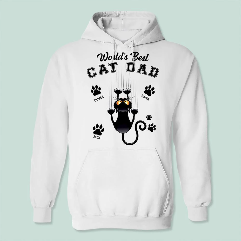 World's Best Cat Dad Father's Day Shirt TA29 889139 - Image 2