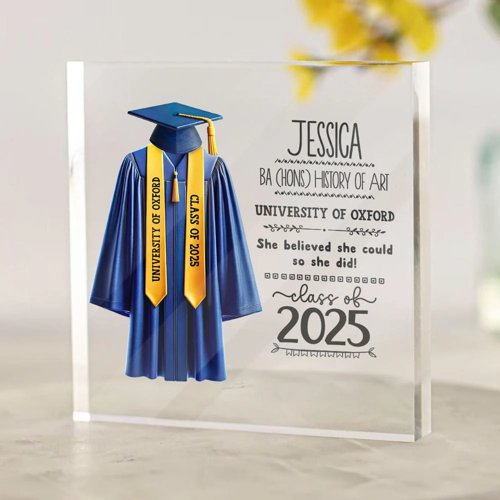 You Believed You Could So You Did Graduation Acrylic Frame Personalized Gift DA199 890471 - Image 2