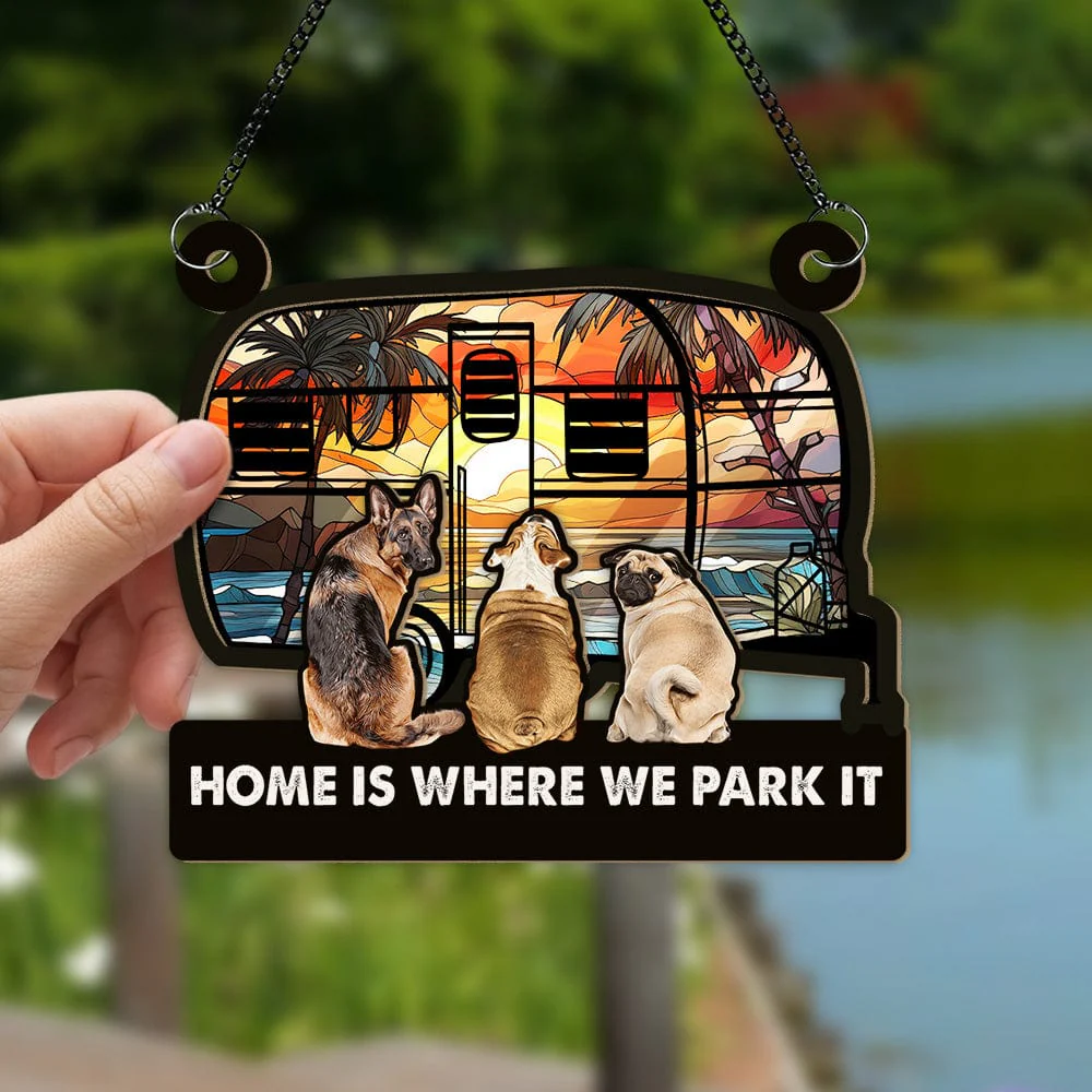 You & Me And The Dog Camping Suncatcher Ornament Personalized Gift TH10 891551 - Image 4