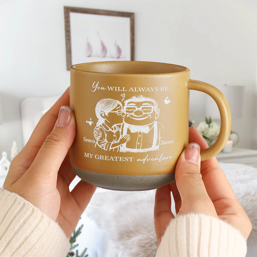 You Will Always Be My Greatest Adventure Engraved Pottery Mug TH10 896903 - Image 6
