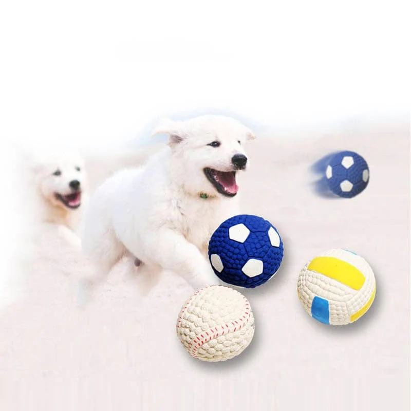 Durable Ball Squeak Toys Cleaning Tooth Dog Toy - Image 16