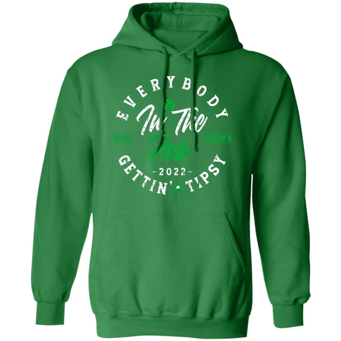 Distressed Everybody in the Pub 2022 Saint Paddy’s Gettin' Tipsy Shirt - Image 3