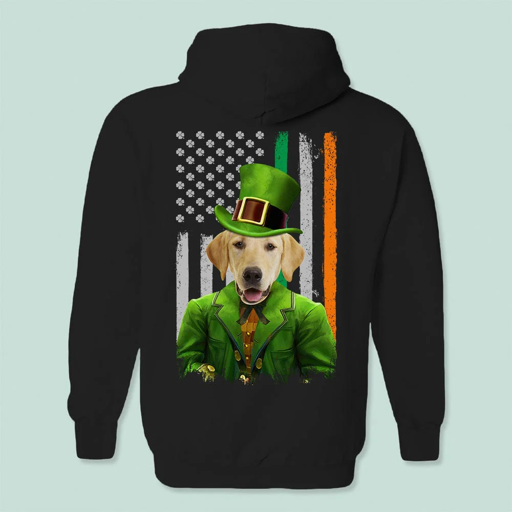 Flag America Irish Custom Photo Dog Cat Portrait Back Shirt N369 HN590 - Image 5