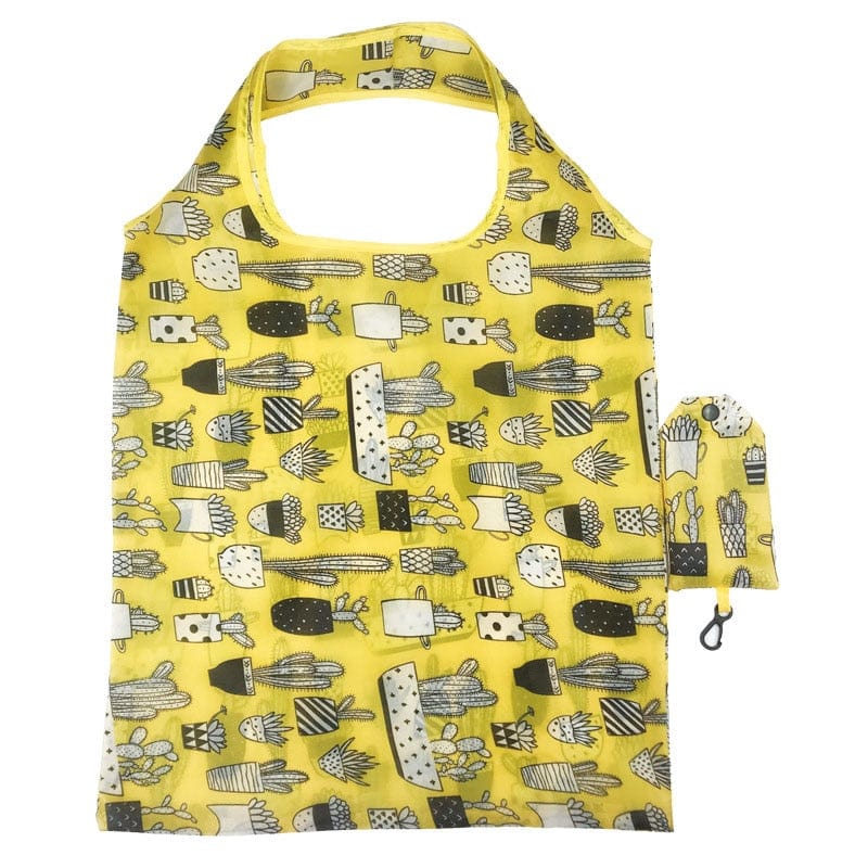 Foldable Shopping Bag Reusable Travel Grocery Bag Eco-Friendly Cartoon Cat Dog Printing Tote Bag - Image 34