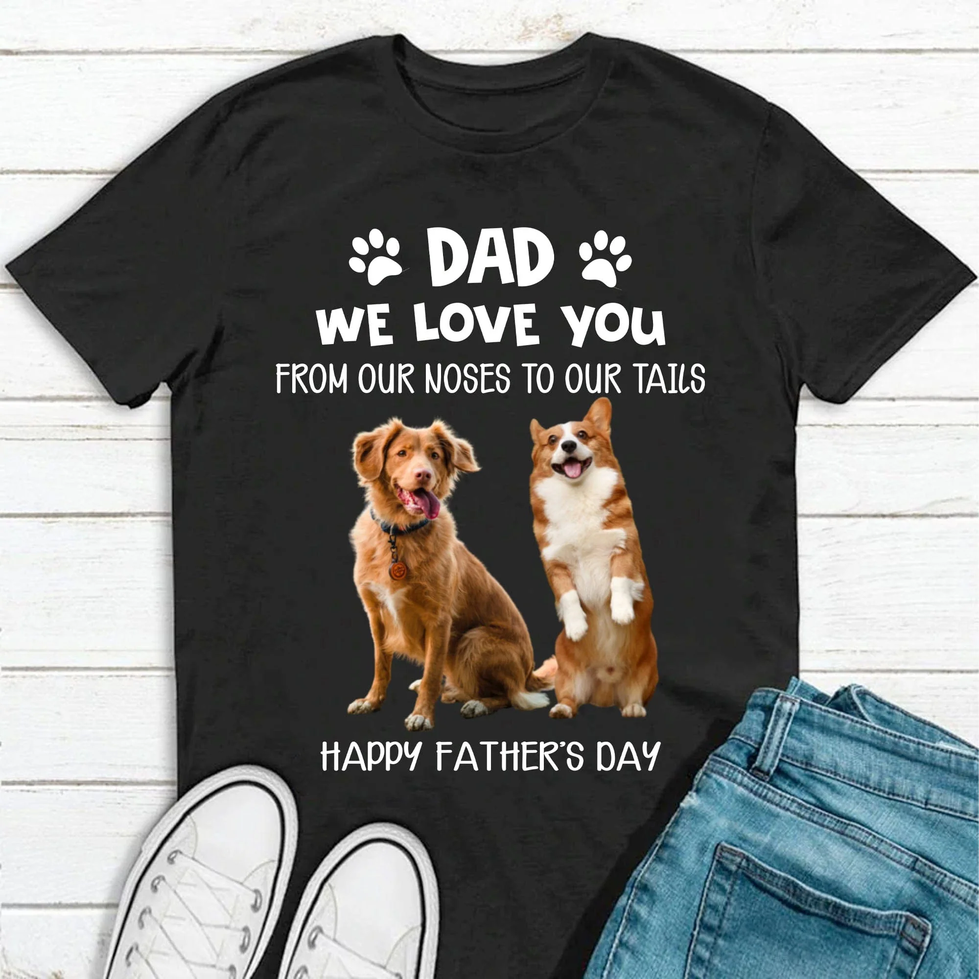 From The Nose To The Tail Personalized Dog Photo Shirt C282