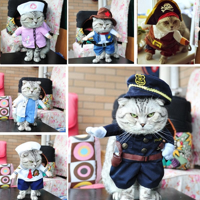 Funny Halloween Clothes Dressing Up Cat Party Costume Suit - Image 15