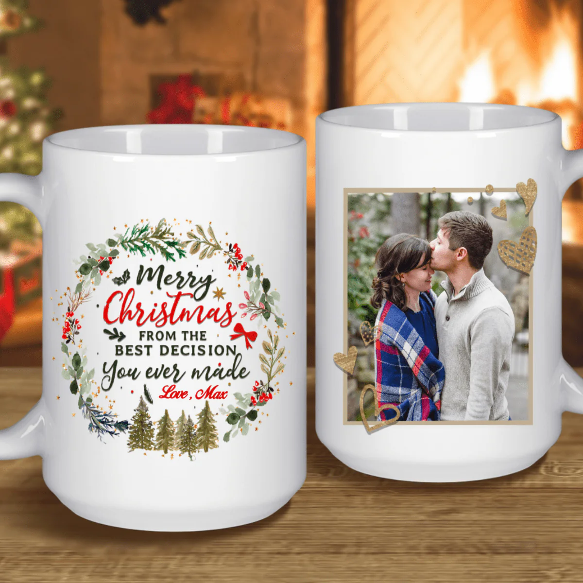 Merry Christmas Couple Mug - Image 2