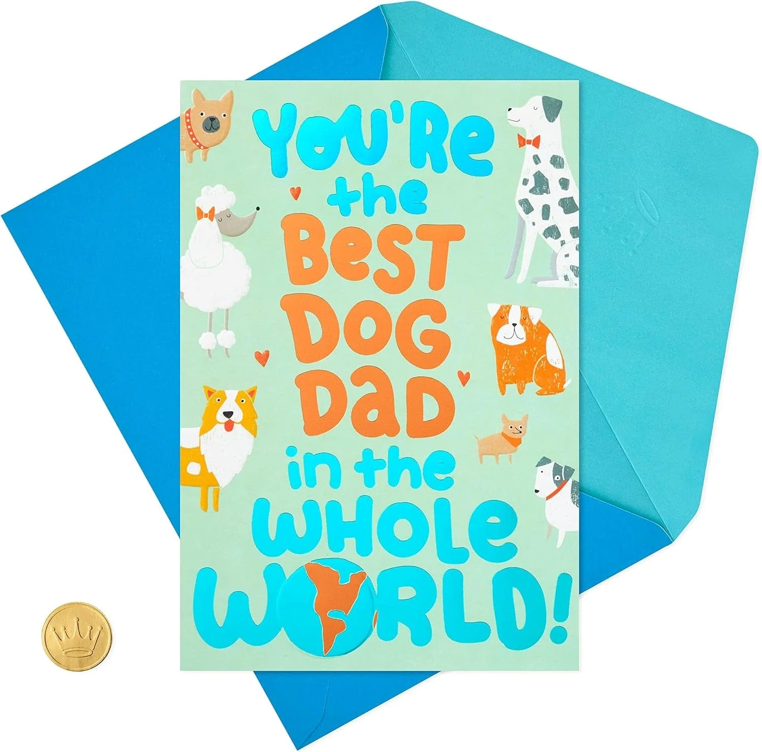 Funny Fathers Day Card or Birthday Card from Dog (Best Dog Dad)