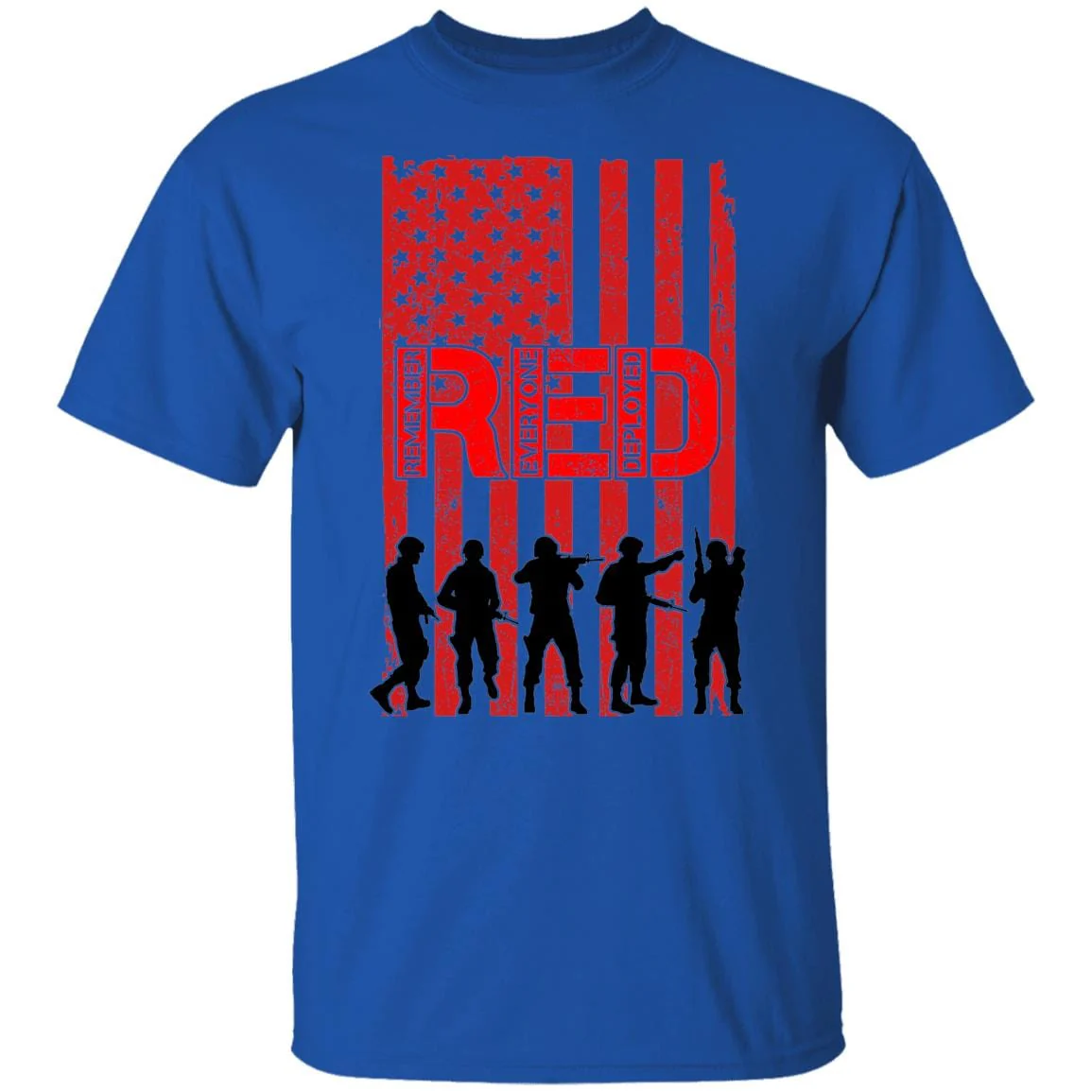 Remember Everyone Deployed Red Friday American Flag Military 4th Of July Shirt H397 - Image 7