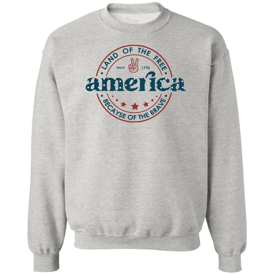 America Land Of The Free Because Of The Brave 4th of July Tshirt H362 - Image 3