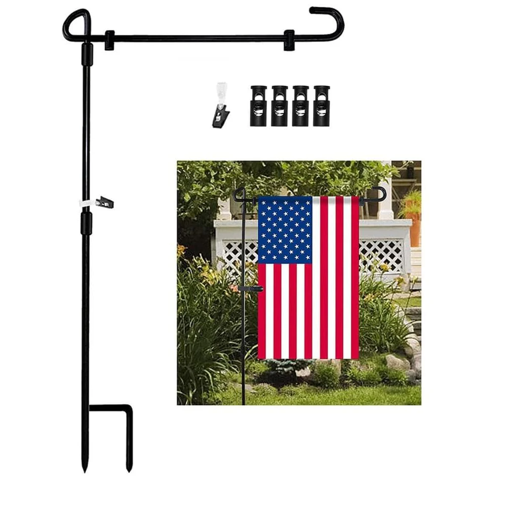 Garden Iron Flag Pole, garden flag HN590 - Image 5
