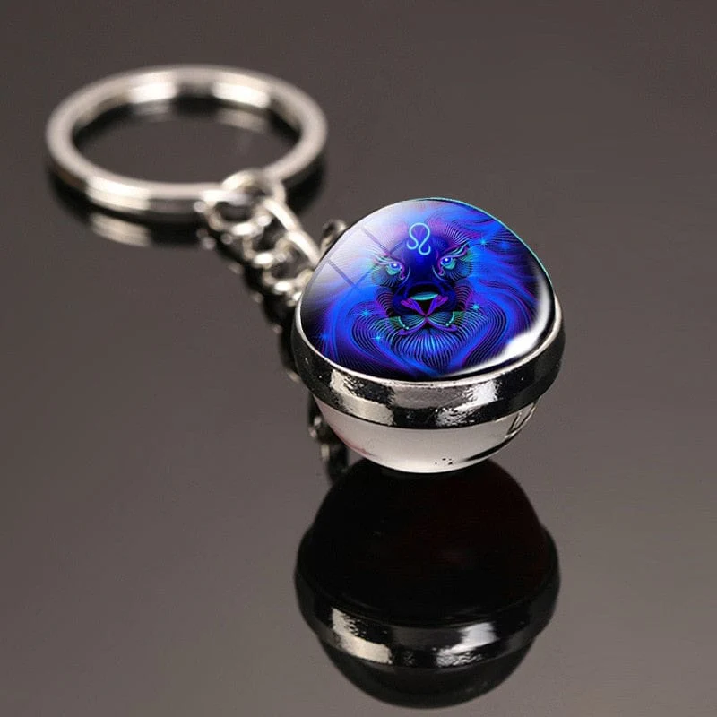 Glass Ball Creative 12 Constellation Keychain - Image 6