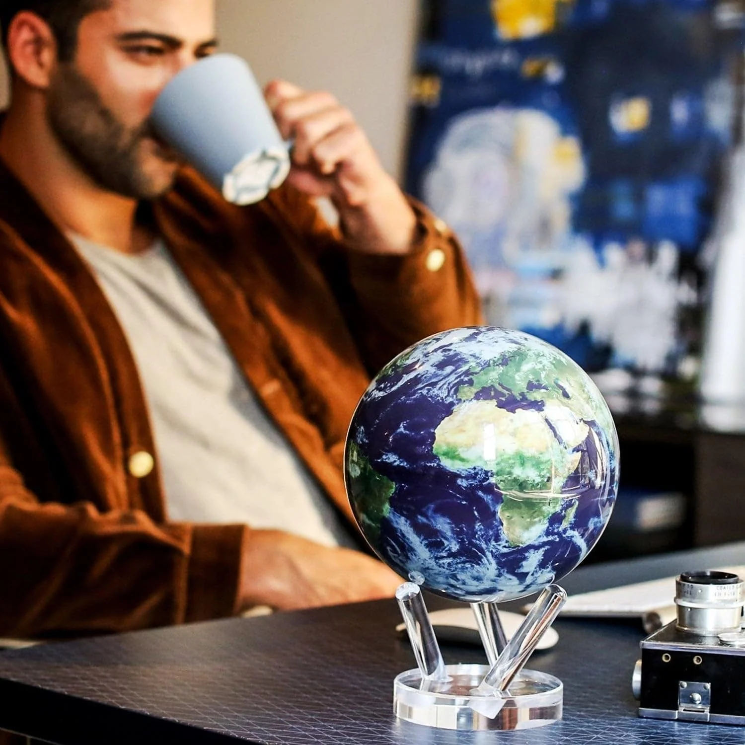 Globe Earth with Clouds 4.5" - Image 8