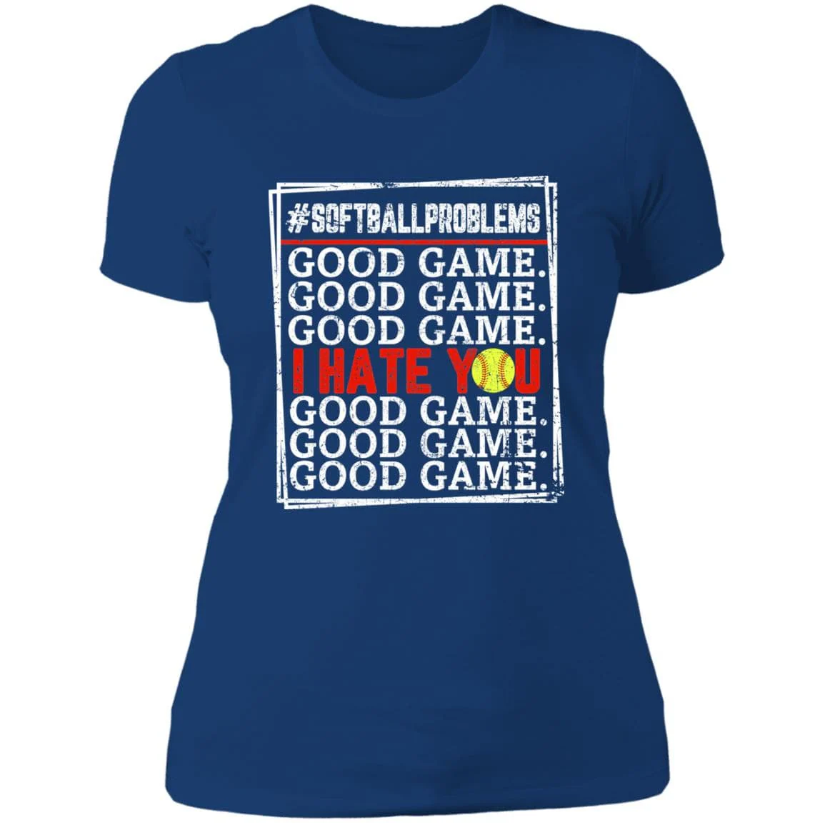 Good Game I Hate You Softball Tshirt, Funny Softball Shirt - Image 11