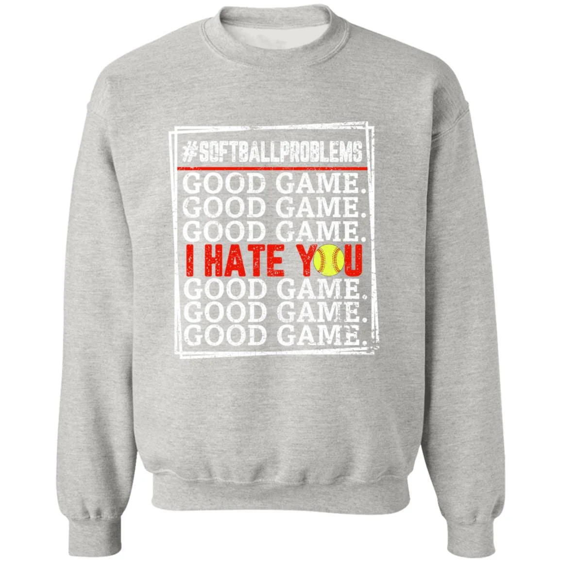 Good Game I Hate You Softball Tshirt, Funny Softball Shirt - Image 13