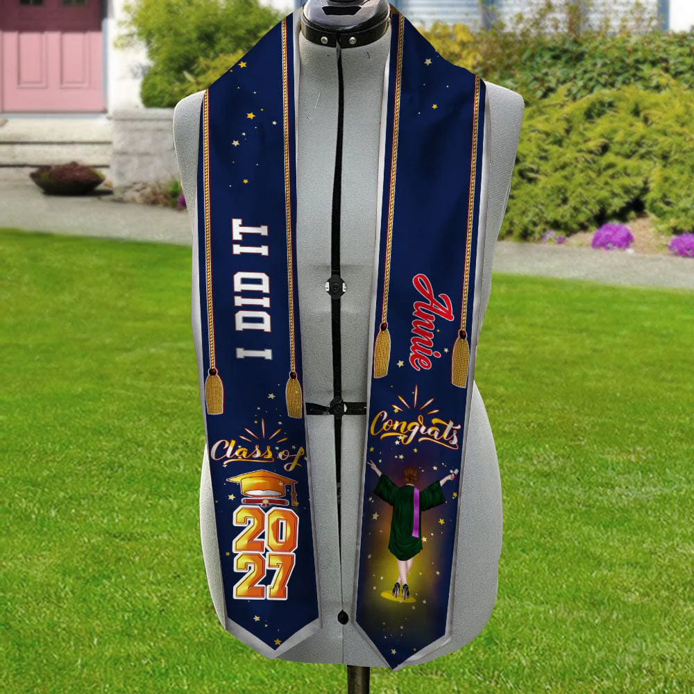 Congrats Class Of 2026 Custom Quote Graduation Stoles, graduation Gift 892293 - Image 2