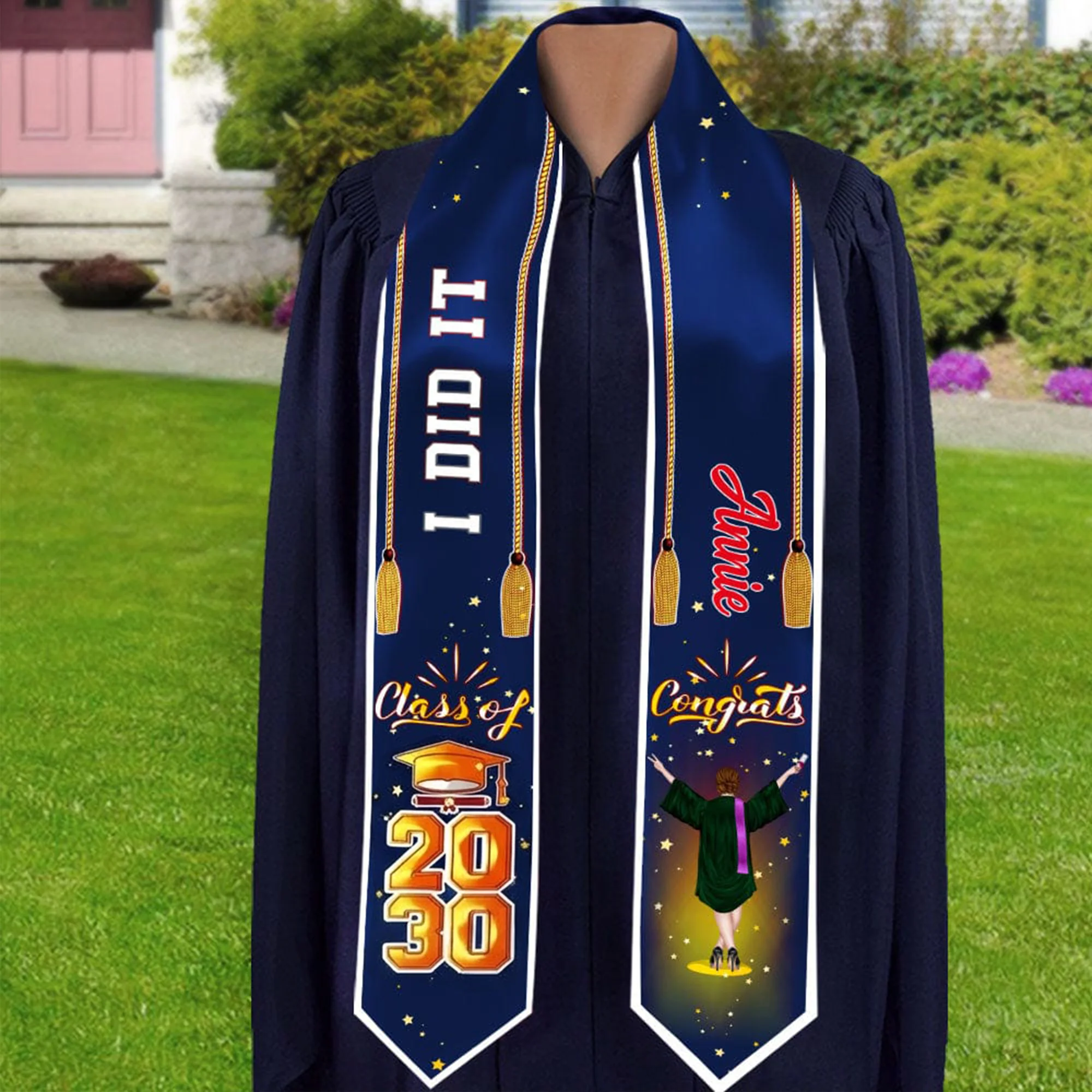 Congrats Class Of 2026 Custom Quote Graduation Stoles, graduation Gift 892293 - Image 5