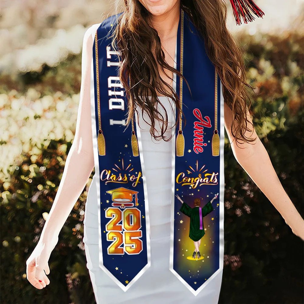 Congrats Class Of 2026 Custom Quote Graduation Stoles, graduation Gift 892293 - Image 7
