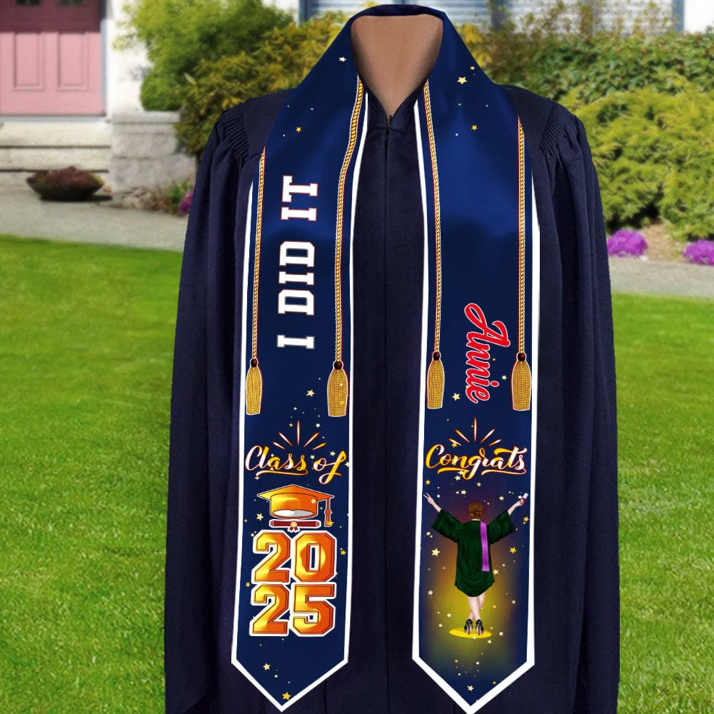 Congrats Class Of 2026 Custom Quote Graduation Stoles, graduation Gift 892293 - Image 9