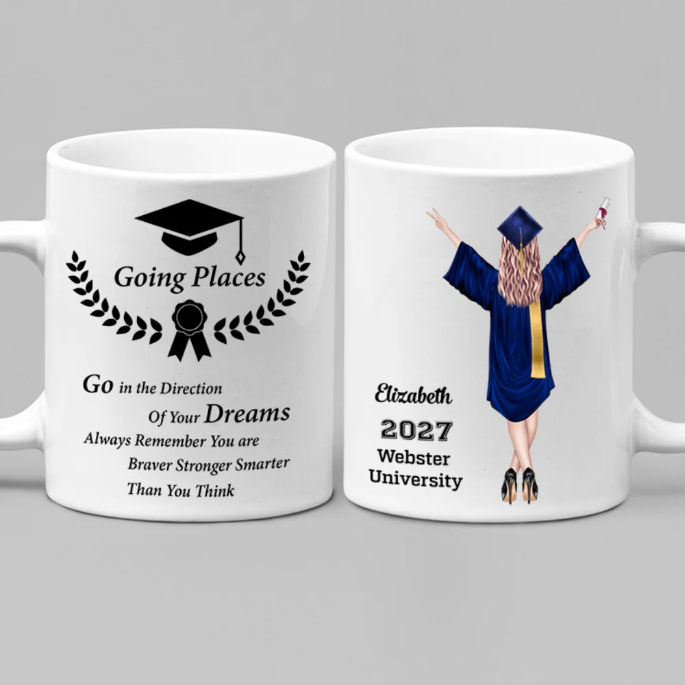 Graduation Gifts Senior 2024 Custom Coffee Mug C203 - Image 4