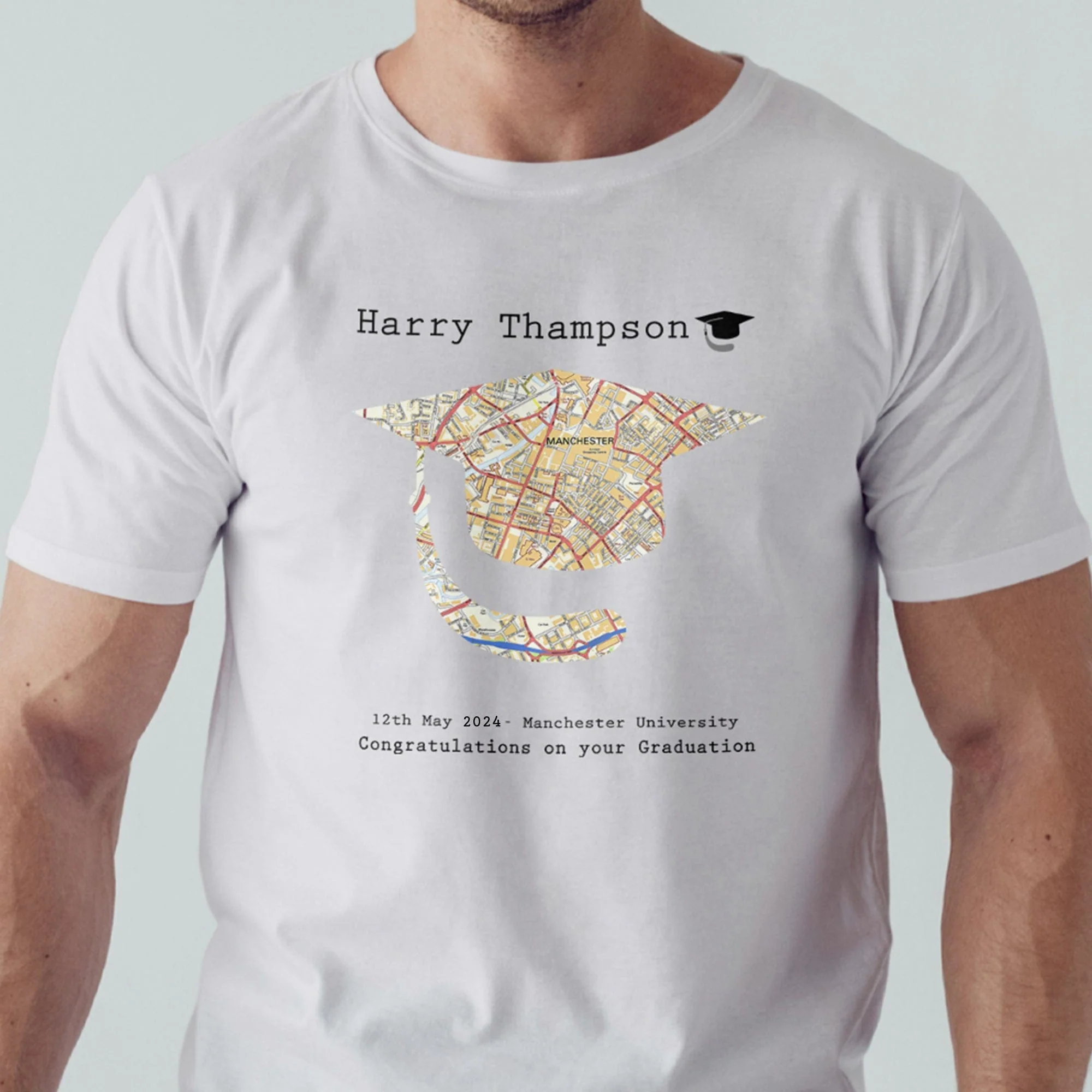 Graduation Map Personalised Shirt 890345