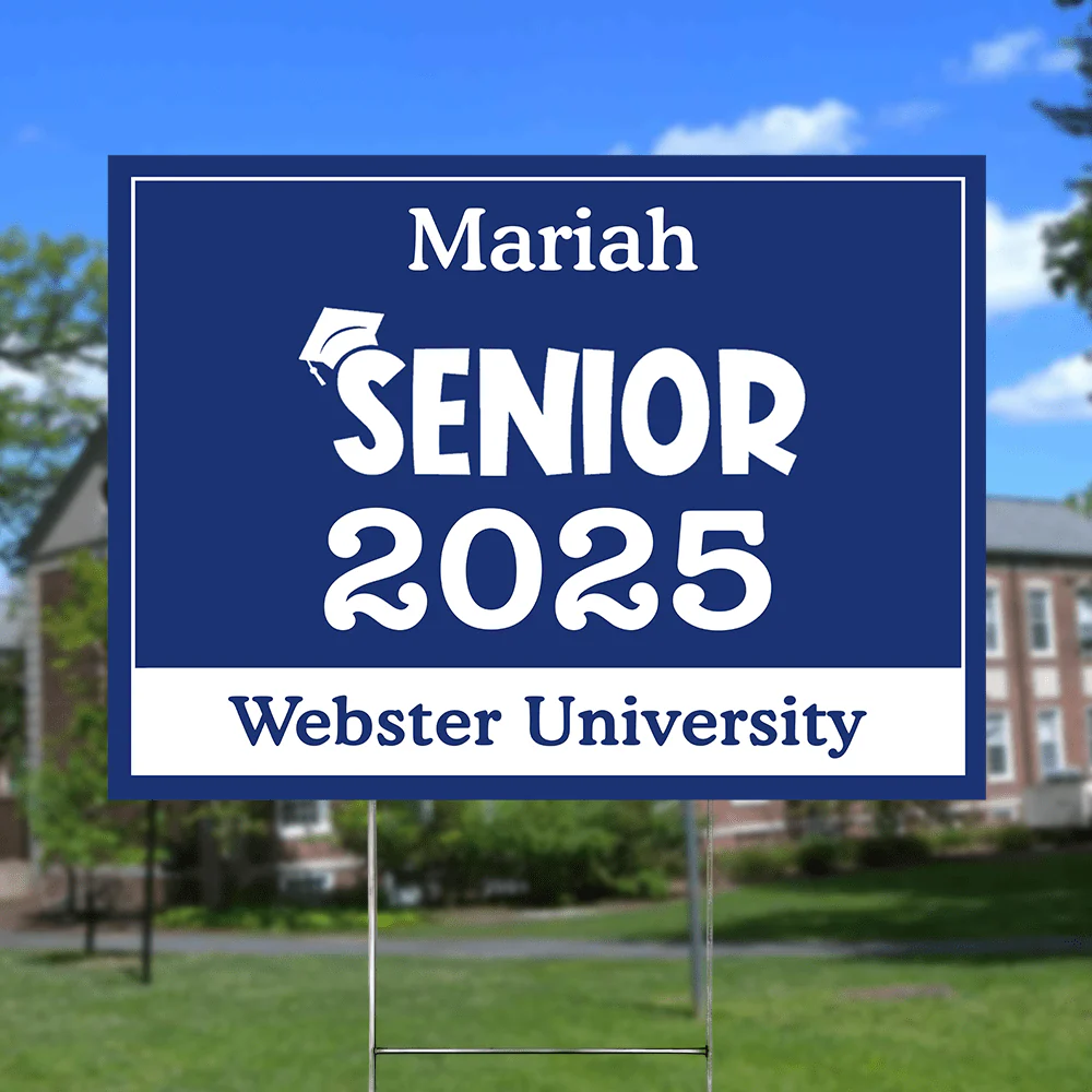 Senior Yard Sign 18x24'' Ver2 - Made in USA (H-Stake Stand Included), Graduation Day HA75 890373 - Image 3