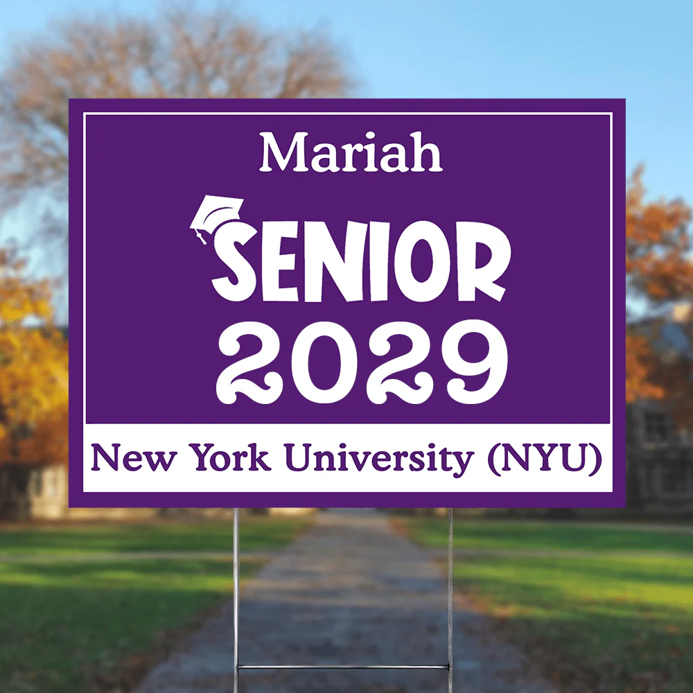 Senior Yard Sign 18x24'' Ver2 - Made in USA (H-Stake Stand Included), Graduation Day HA75 890373 - Image 30