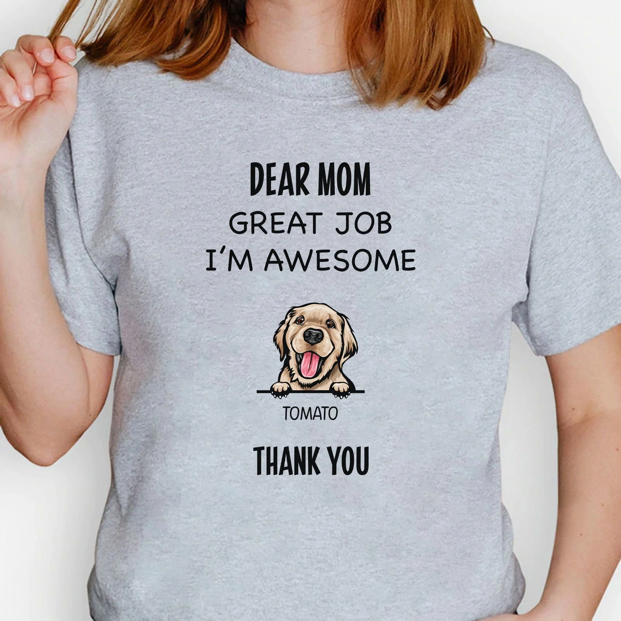 Great Job Personalized Custom Dog Bright Shirt C347 - Image 2