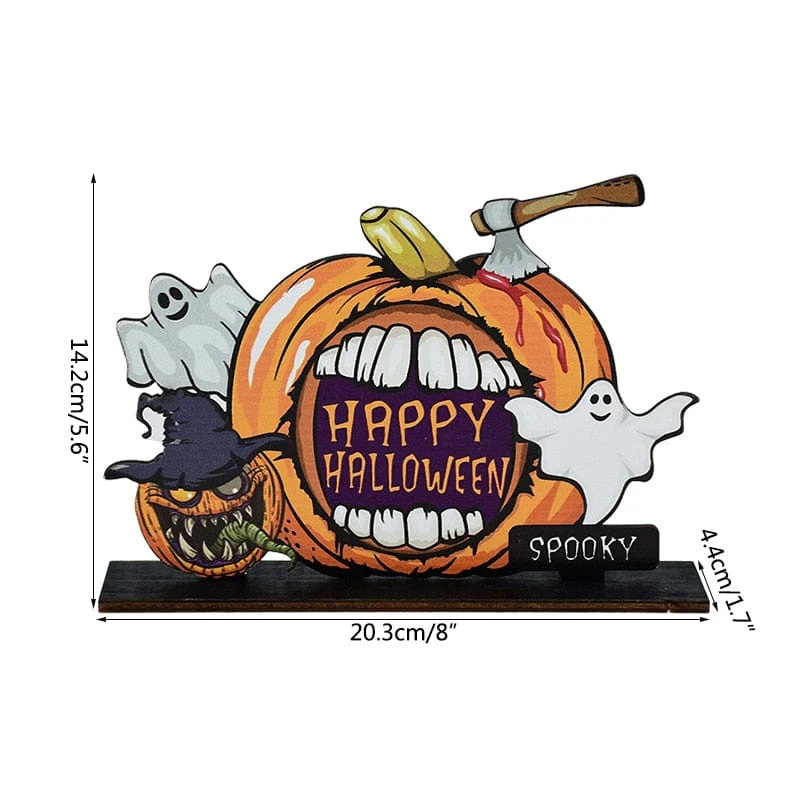 Halloween Home Door Wooden Hanging Signs - Image 4