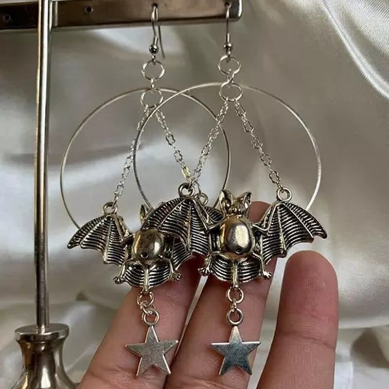 Halloween Moon, Star and Bat Dangles - Image 6