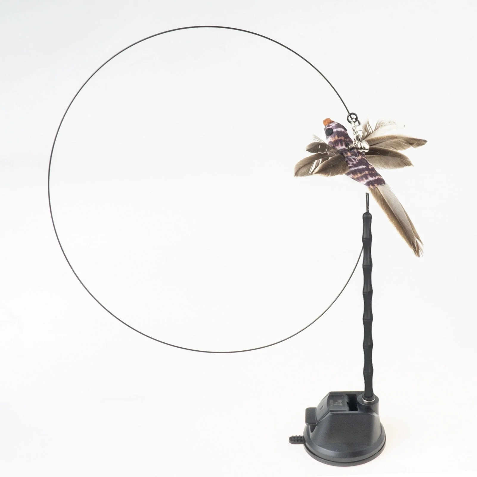 Handfree Bird/Feather Cat Wand with Bell Interactive Toys for Cats - Image 7
