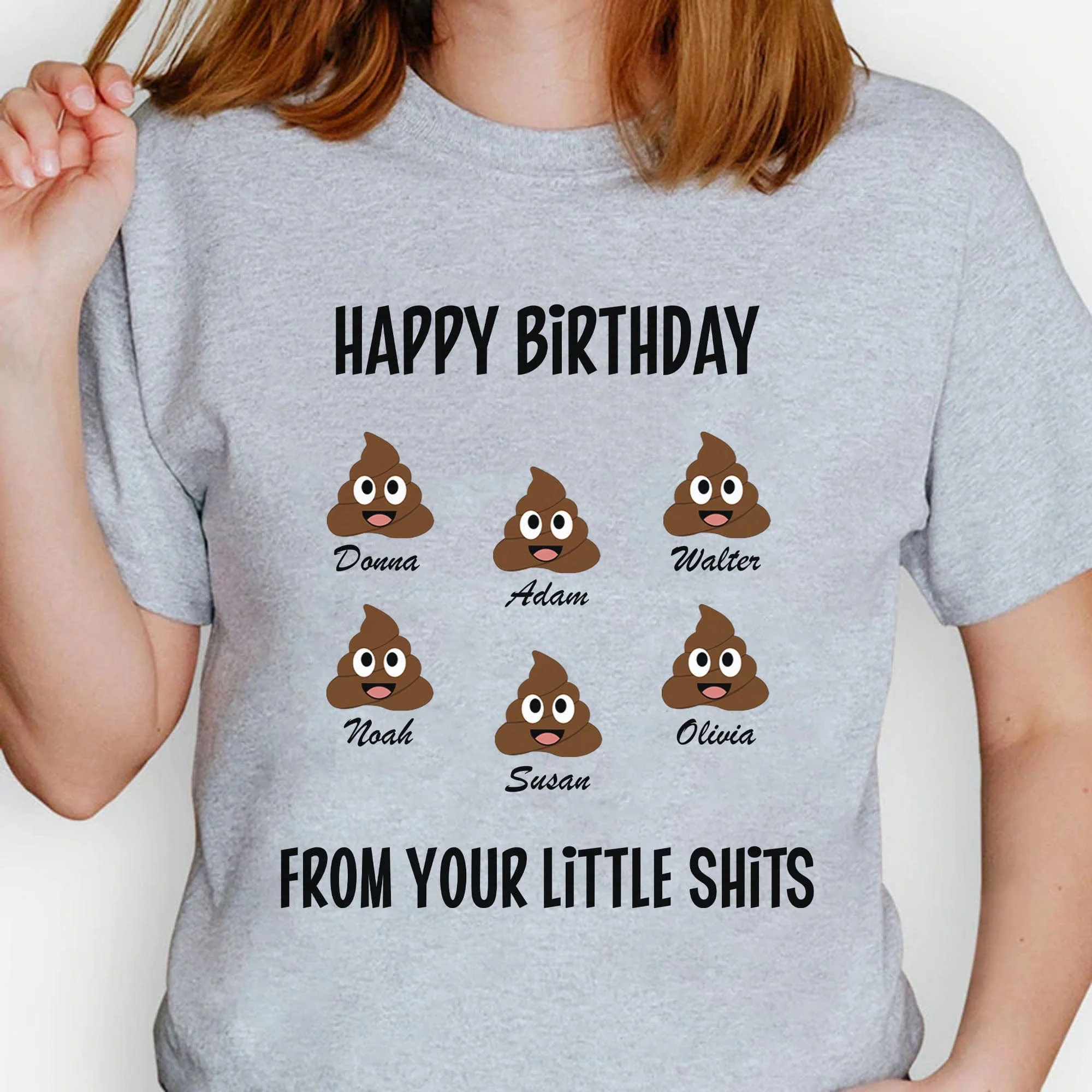 Happy Birthday From Your Little Shits Personalized Custom Family Shirt C294 - Image 2
