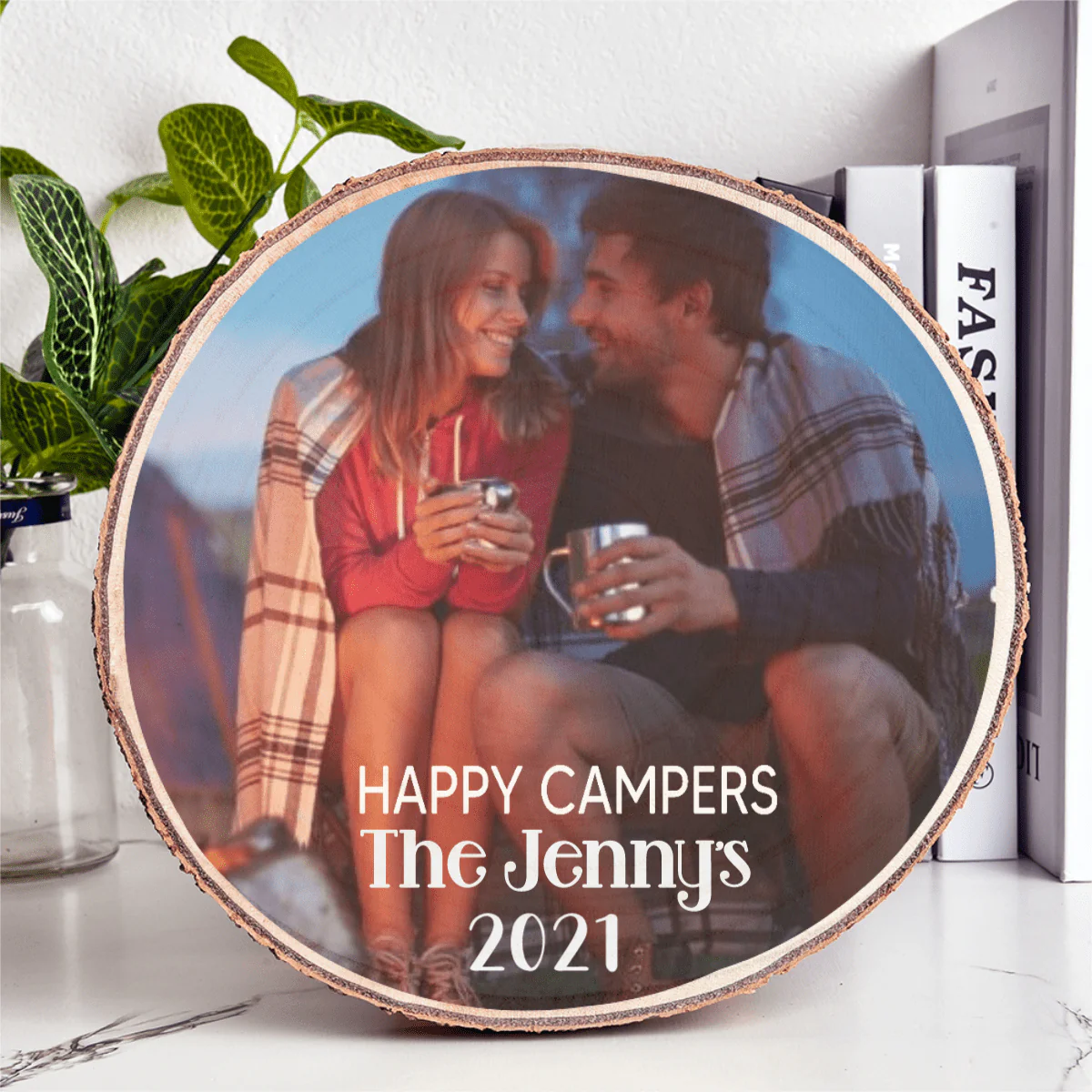 Happy Camper, Custom Name Photo On Wood,SG02 - Image 3