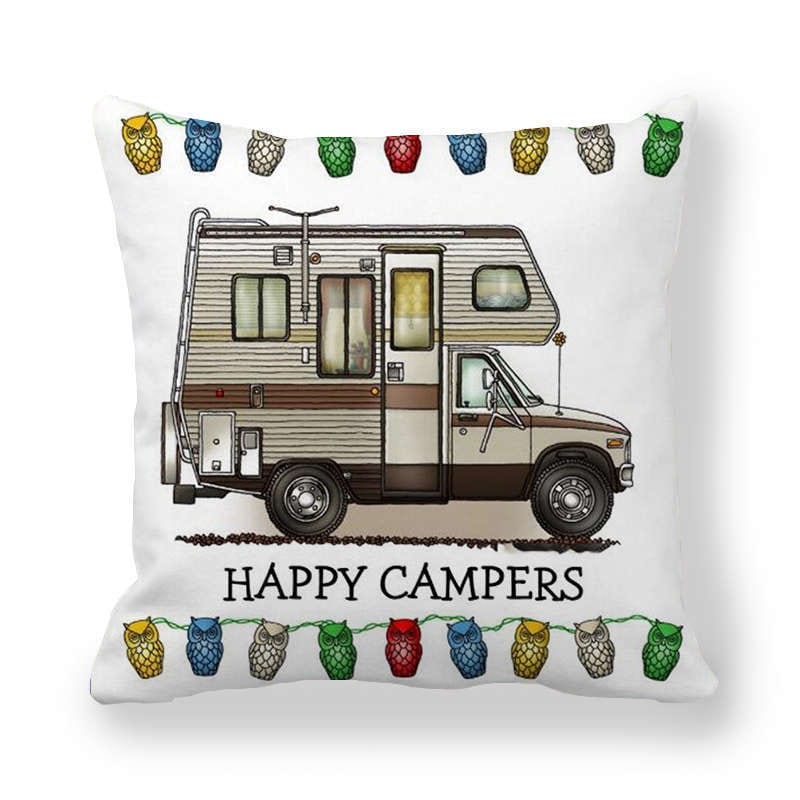 Happy Camper Decorative Pillow Case - Image 9