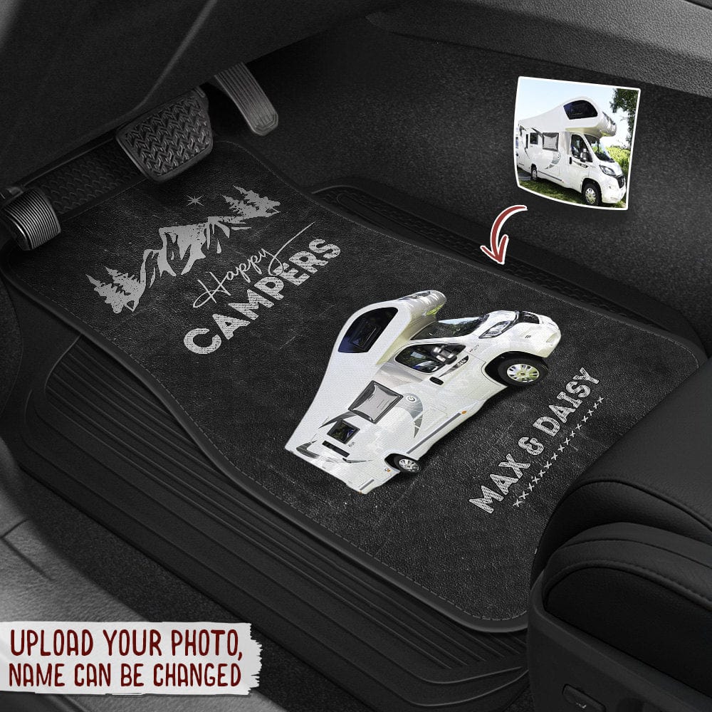 Happy Campers Car Mats, Upload Photo Car, HN590 - Image 3