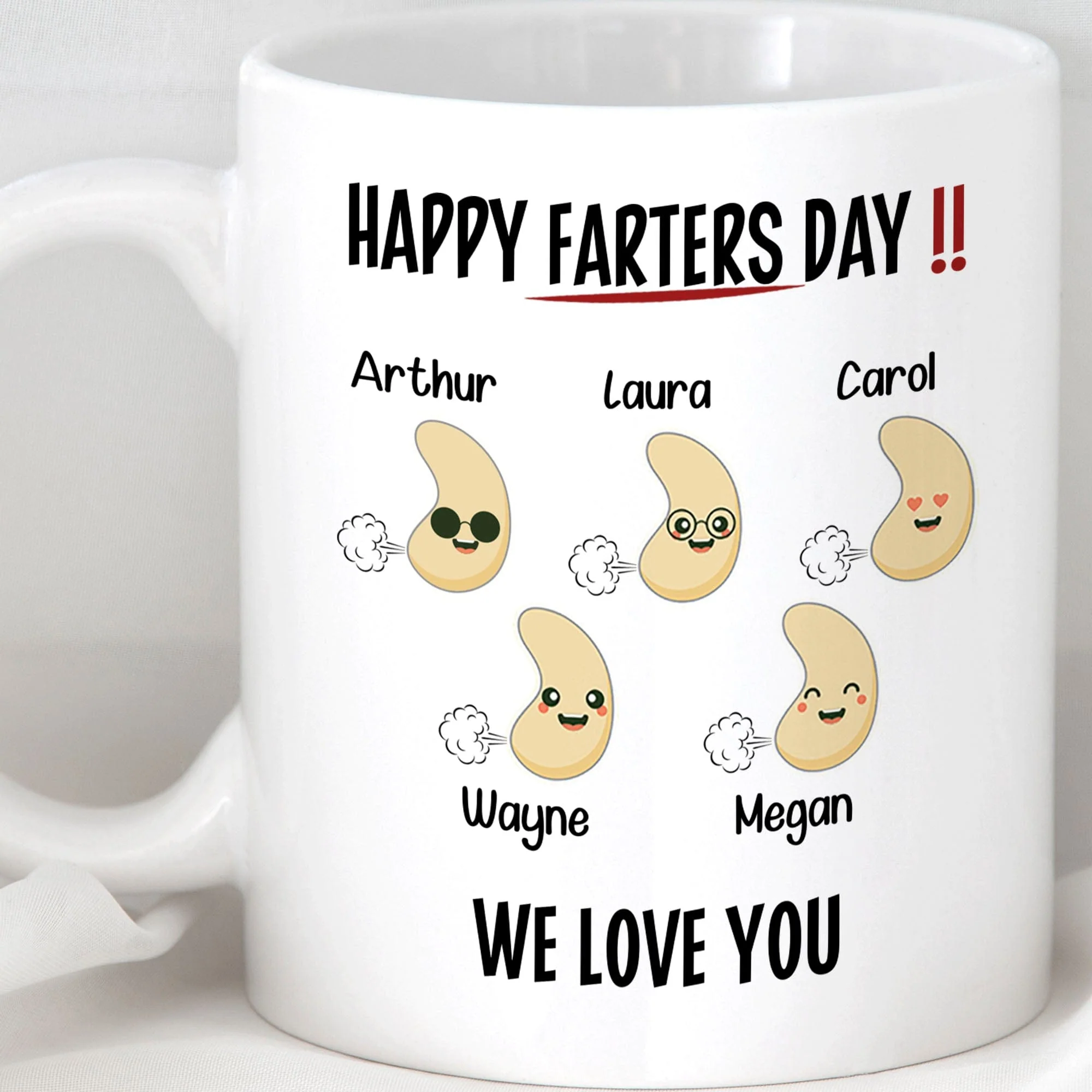 Happy Farters Day Personalized Custom Father's Day Mug C224