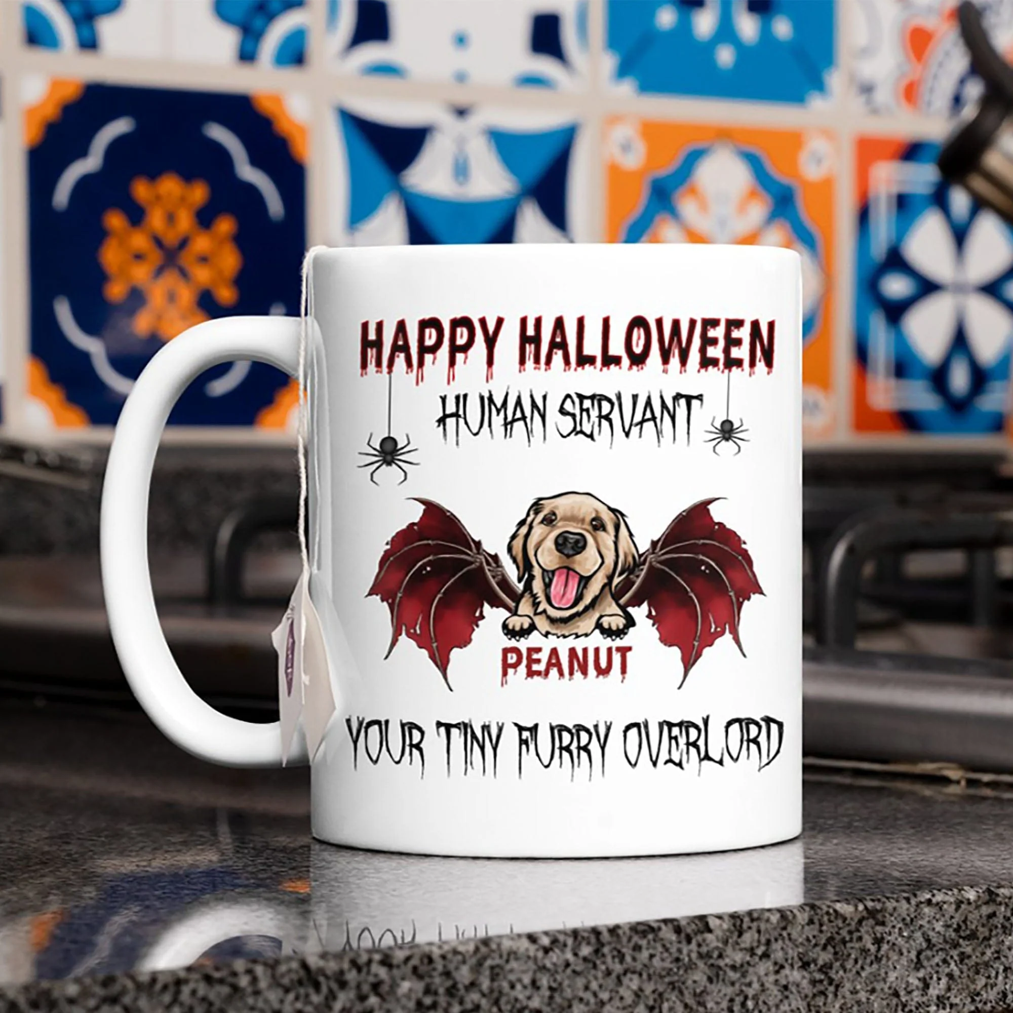 Happy Halloween Human Servant Personalized Custom Dog Mug C457 - Image 3