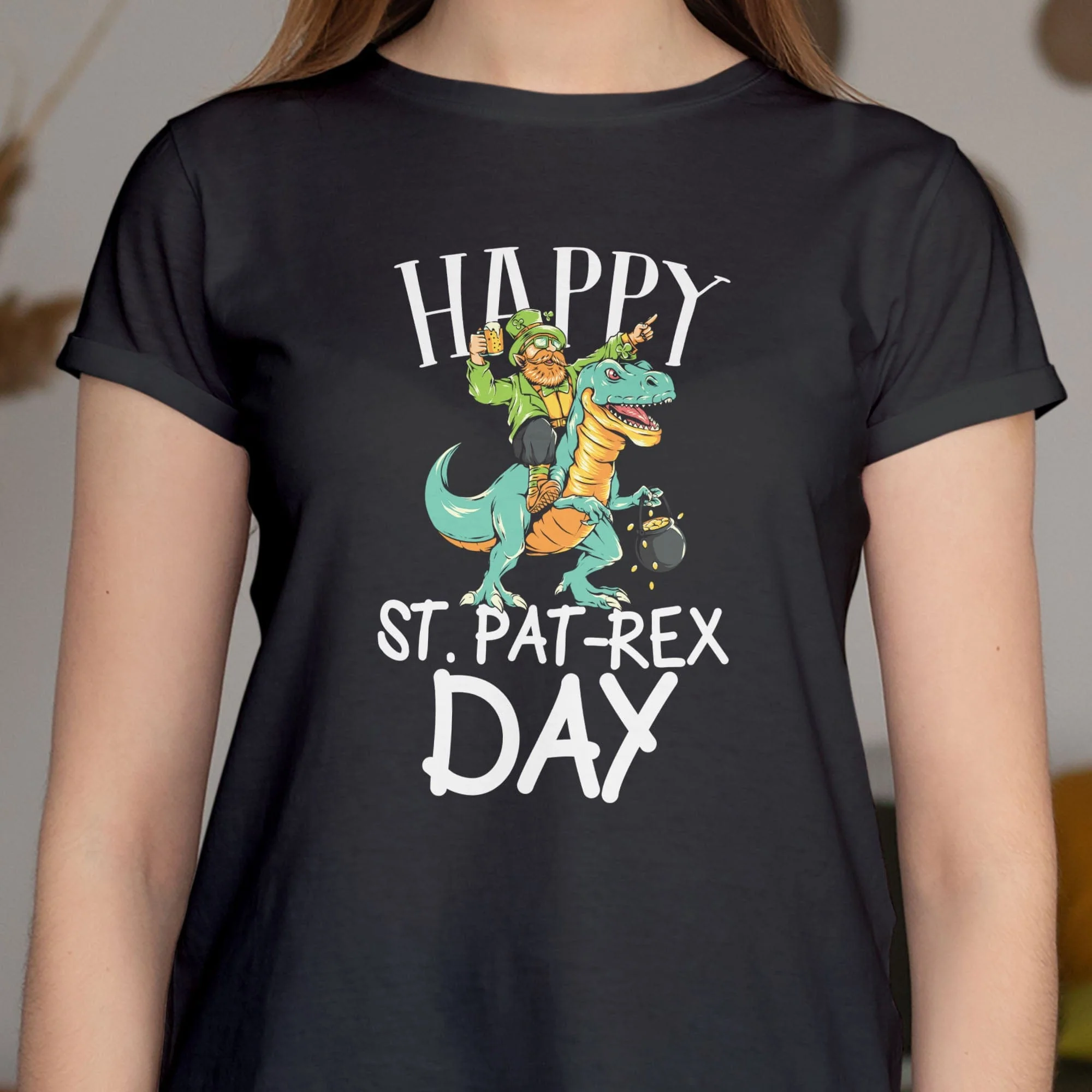 Happy St Pat-Rex Day Shirt C171 - Image 2