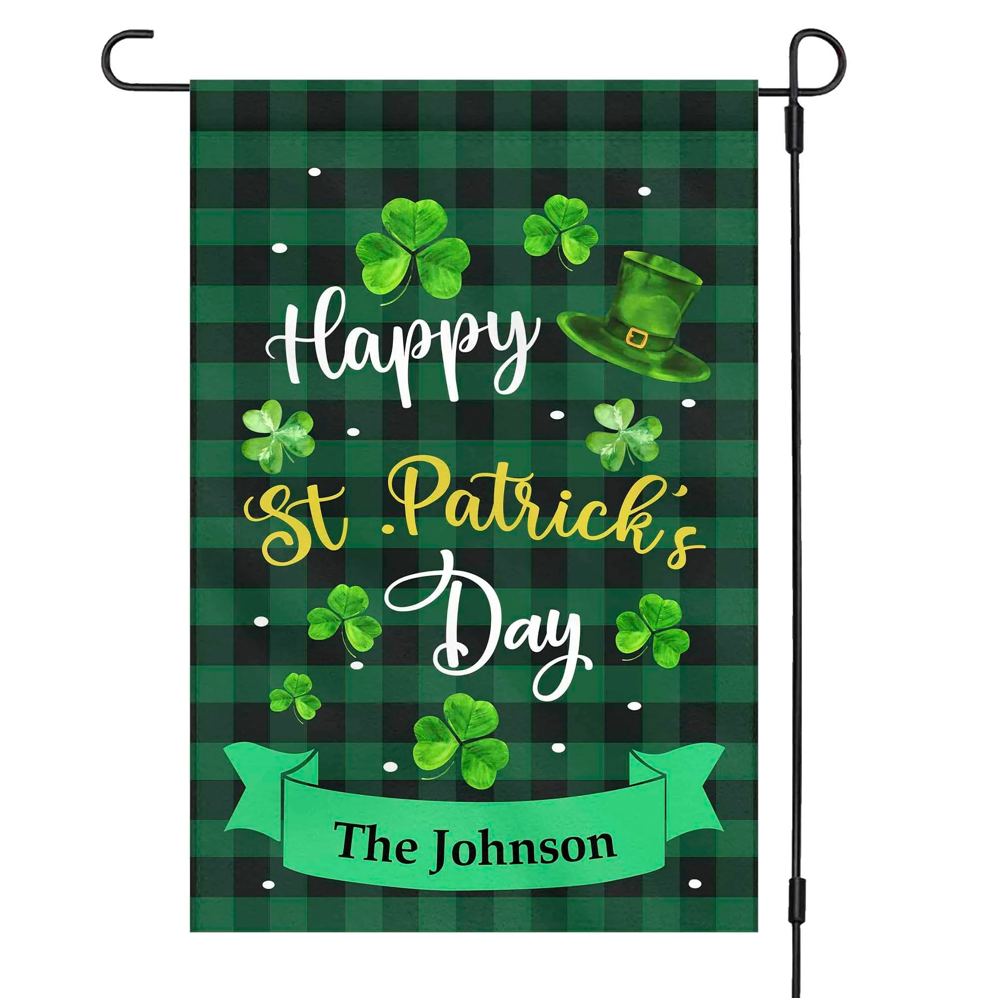 Happy St Patrick's Day Custom Garden Flag