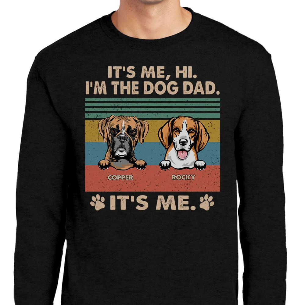 Hi I'm The Dog Dad Father Shirt N304 889236 - Image 2