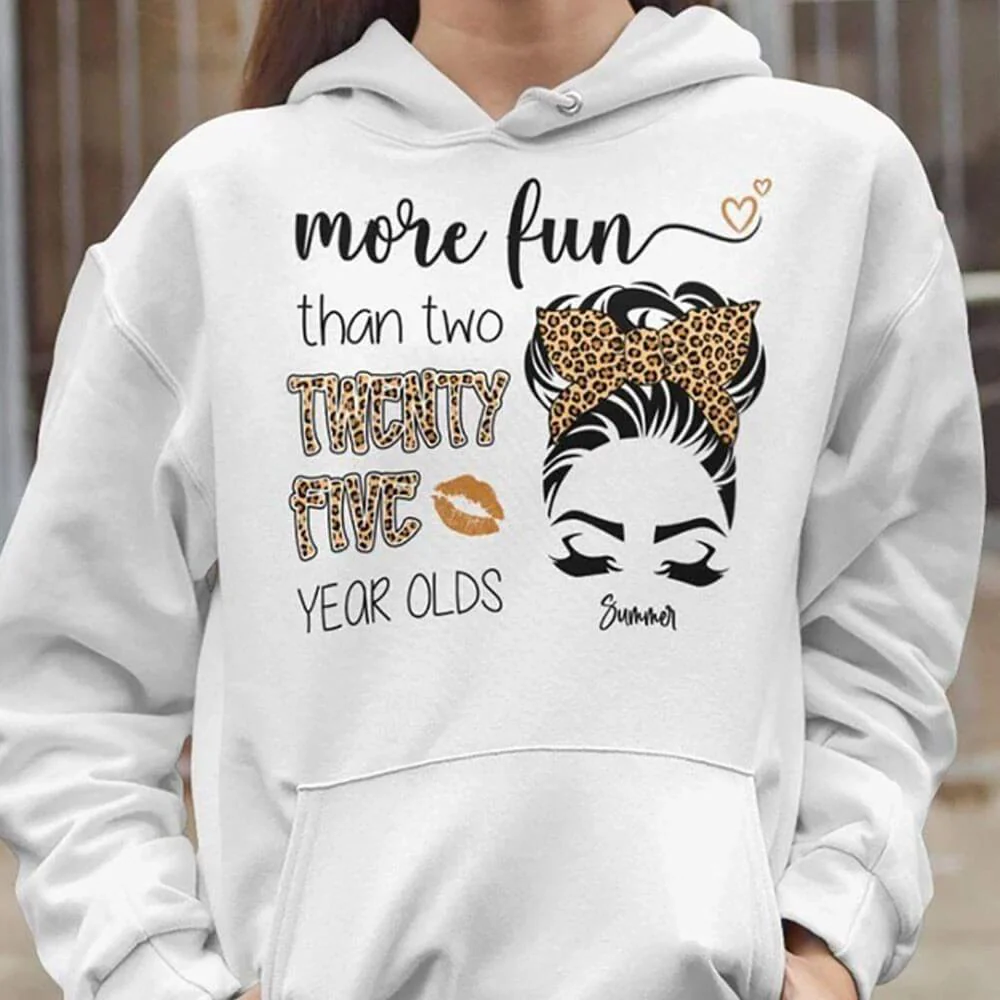 More Fun than Two Twenty Five Birthday Shirt - Image 3