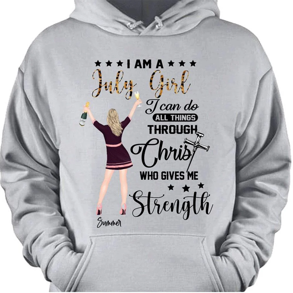 Through Christ Who Gives Me Strength Birtday Shirt - Image 3