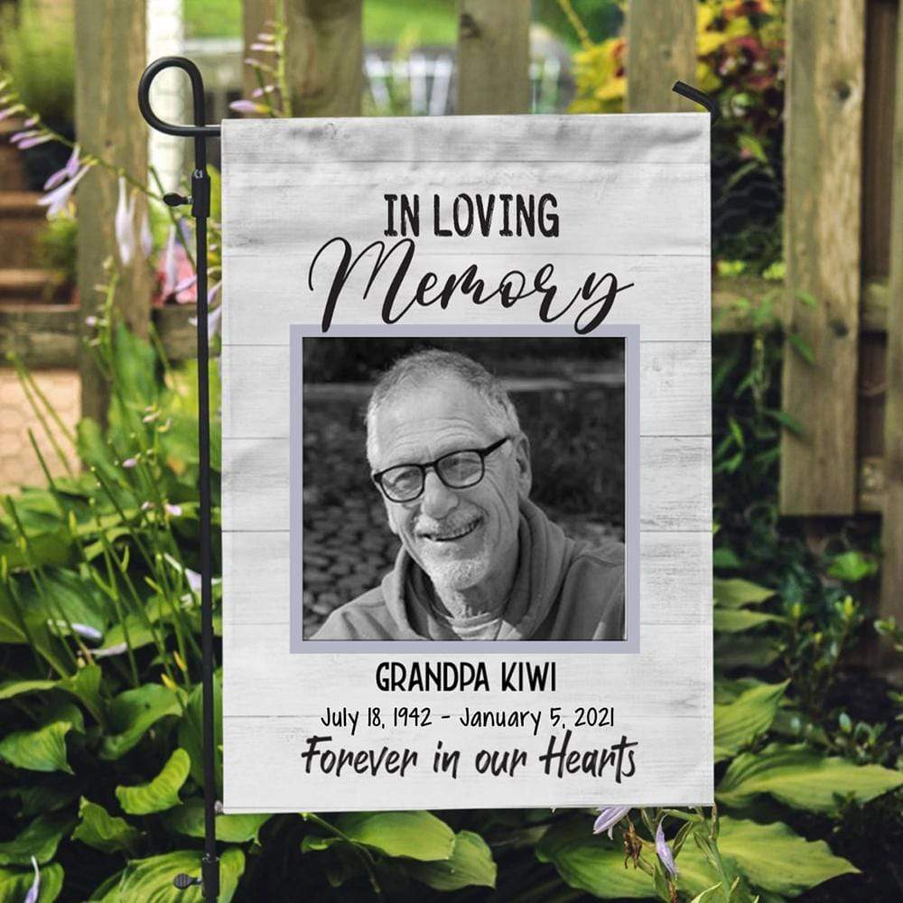 In Loving Memory Forever In Our Hearts Family Garden Flag - Image 2