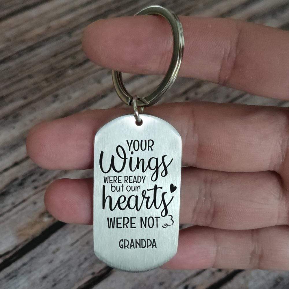 Your Wings Were Ready But Our Hearts Were Not Family Keychain - Image 2