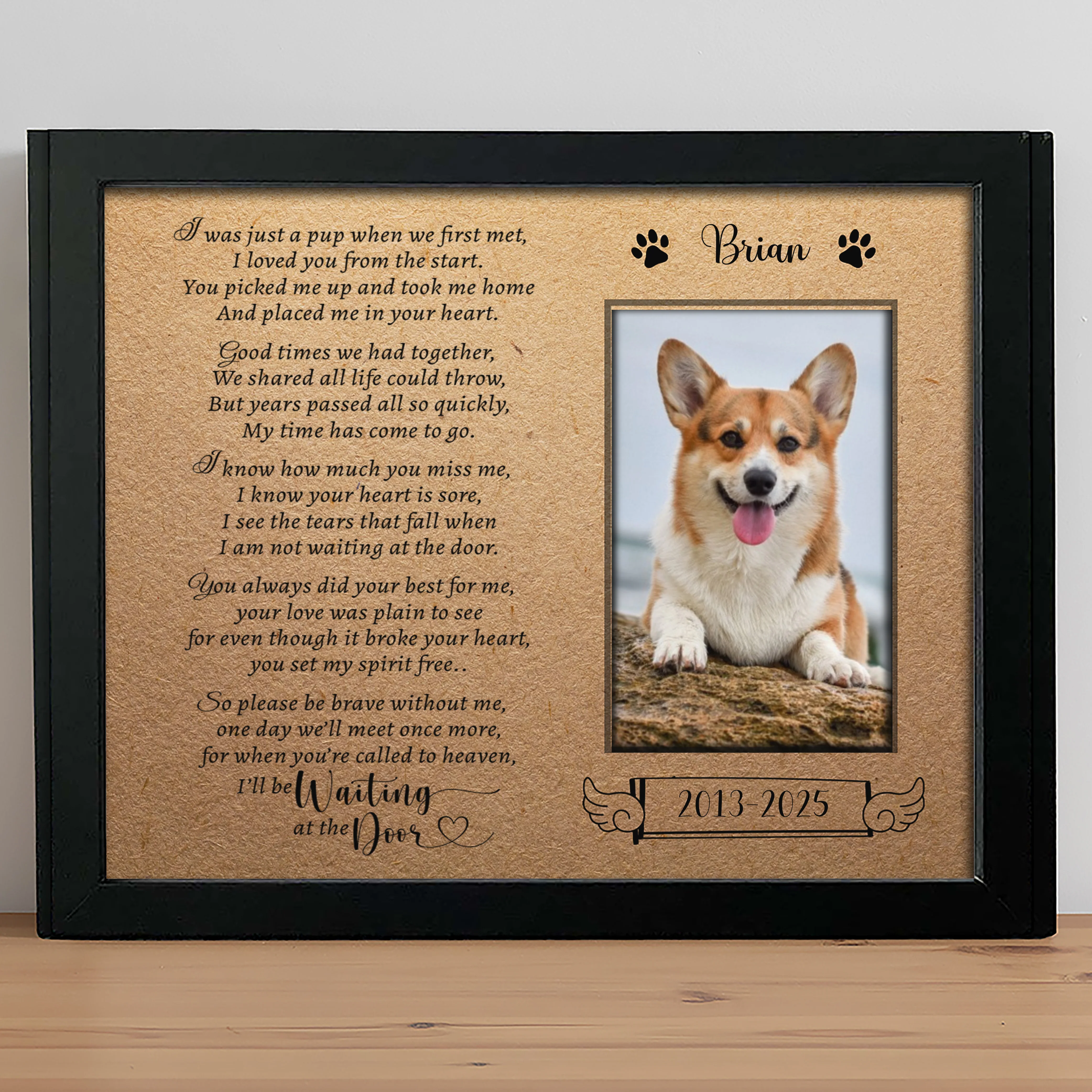 I Was Just A Pup When We First Met Dog Picture Frame 892381 - Image 3