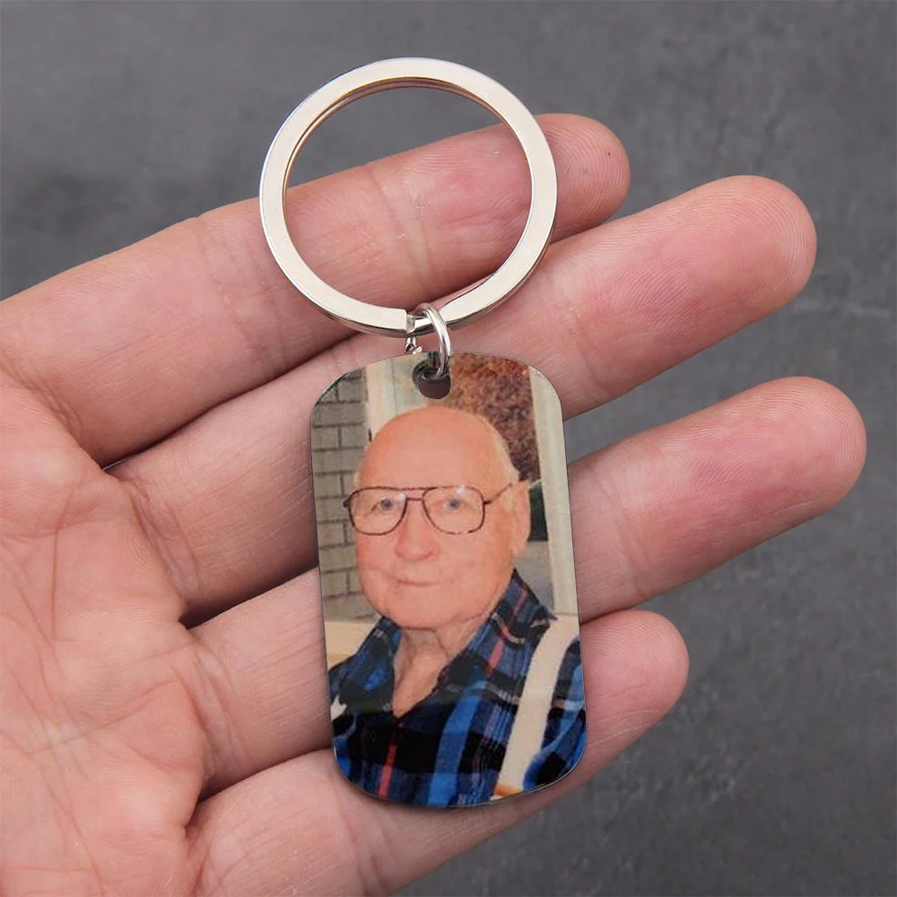 Those We Love Don't Go Away They Walk Beside Us Everyday Family Keychain - Image 4