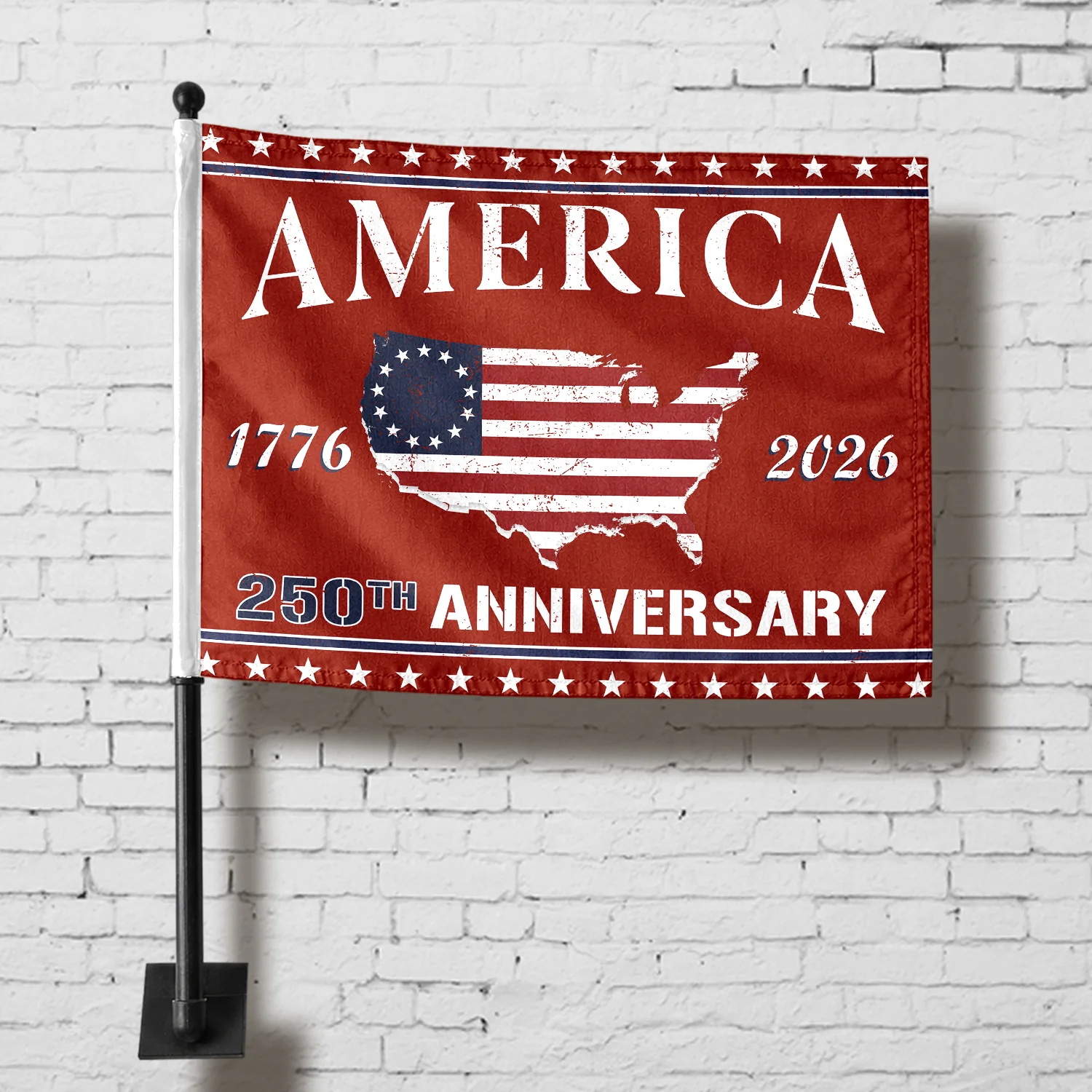 1776 - 2026 America 250th Anniversary Car Flag HA75 898852 - Image 4